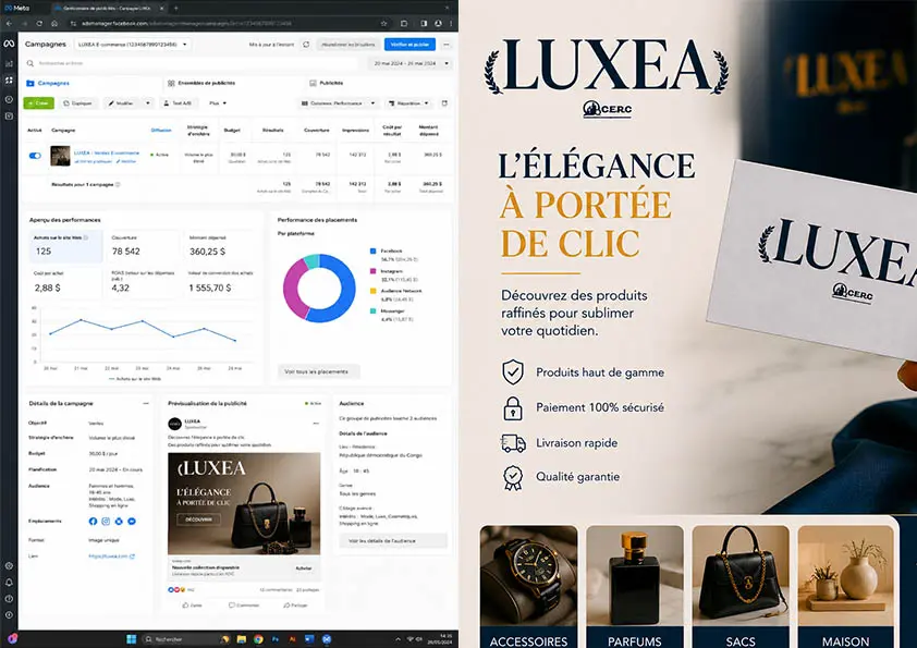 Campagne publicitaire Luxea